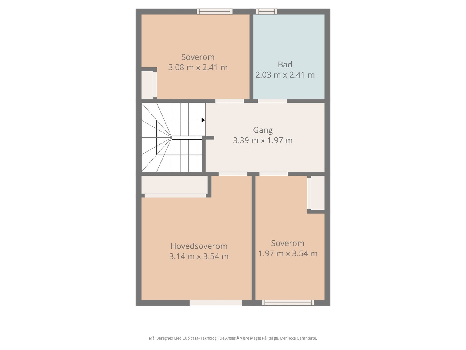 Plantegning 3. etasje Galleribilde