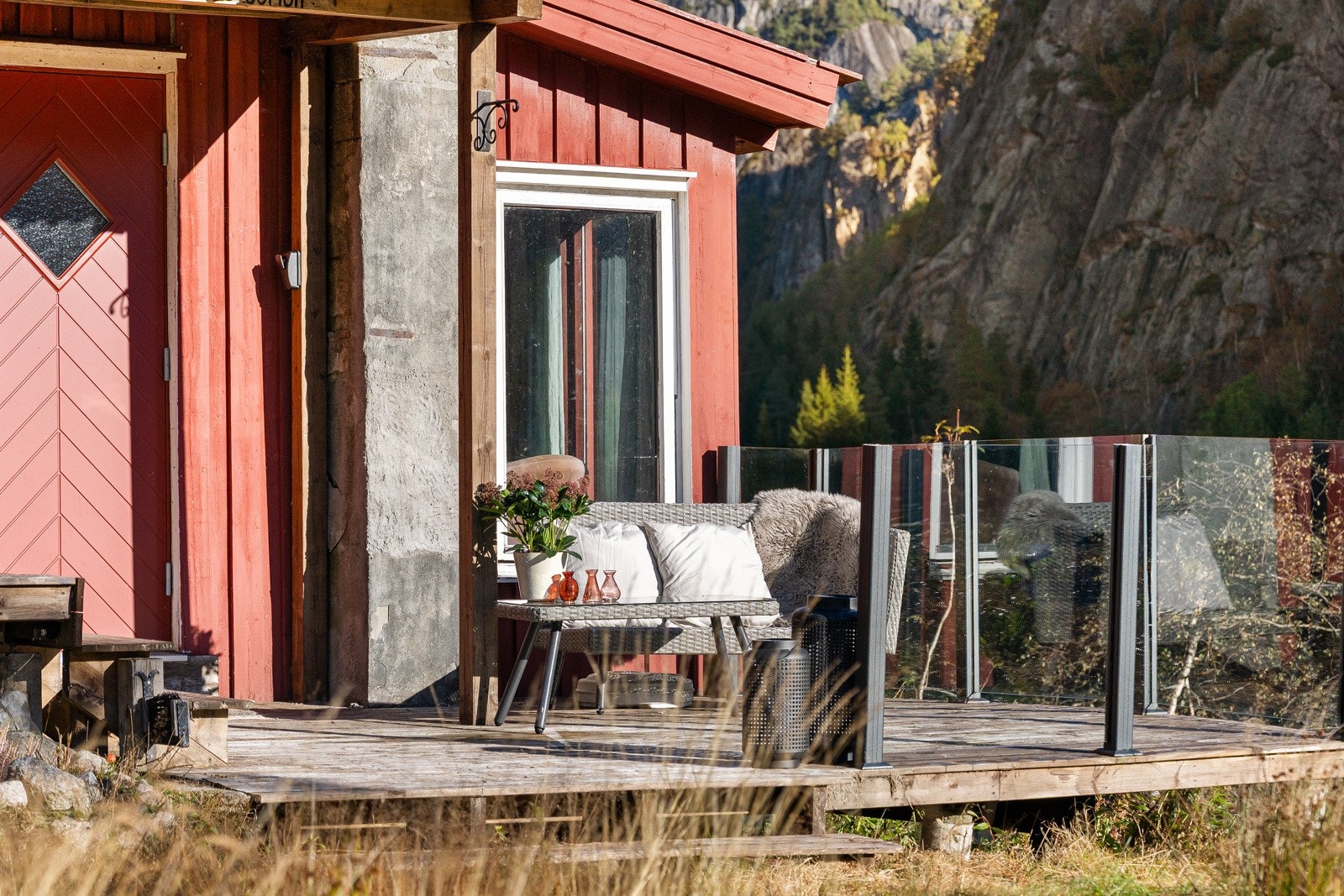 Her kan man nyte kaffekoppen både sommer og vinter. Galleribilde