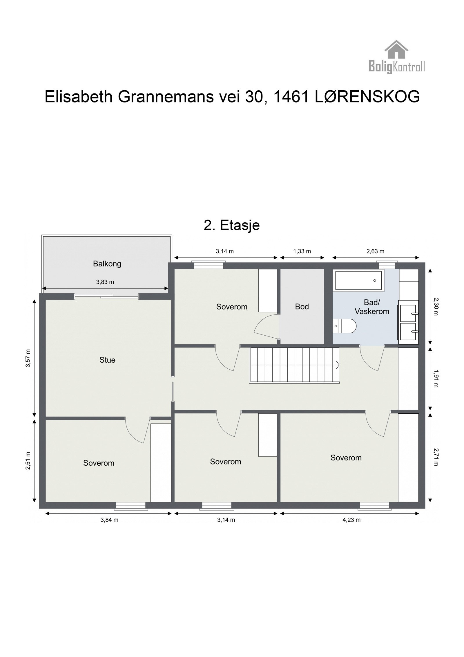 Plantegning - 2. etasje Galleribilde