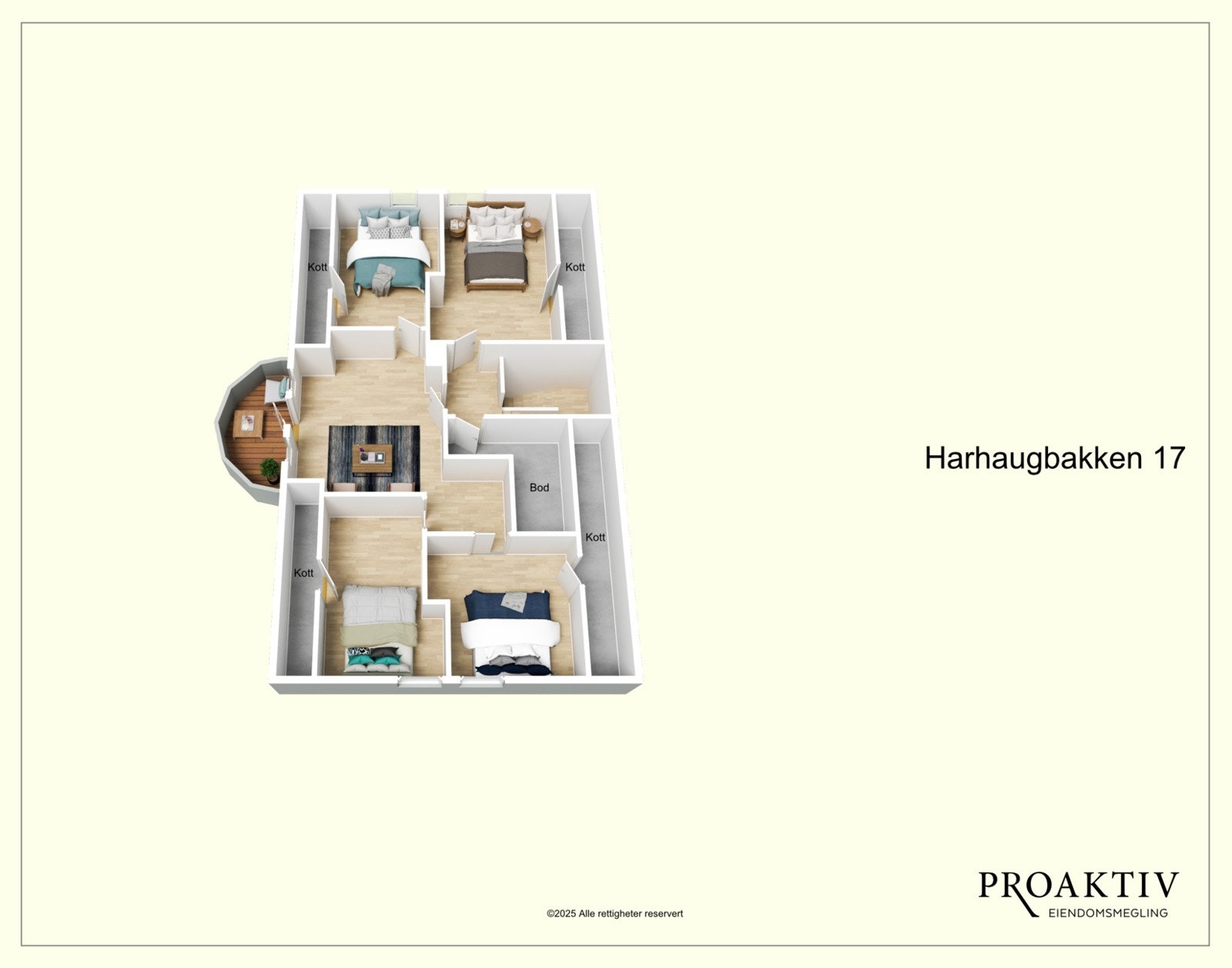 Til visning medbringes prospekt, målebånd og penn, slik at dere kan ta målene som trengs allerede på visning. Galleribilde