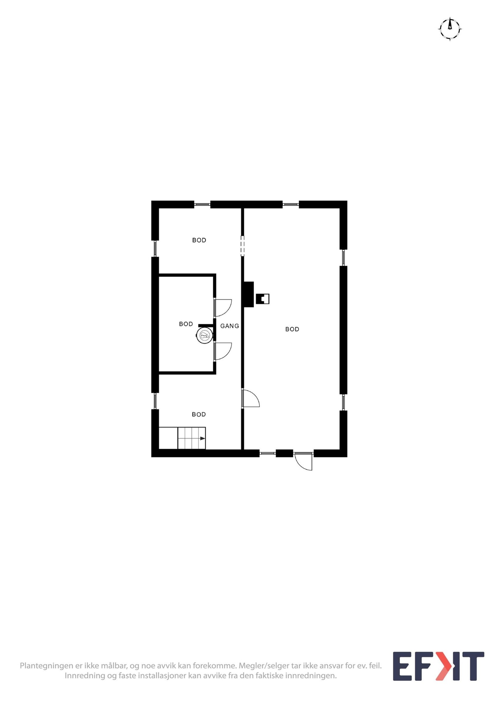 Plantegning av kjeller Galleribilde