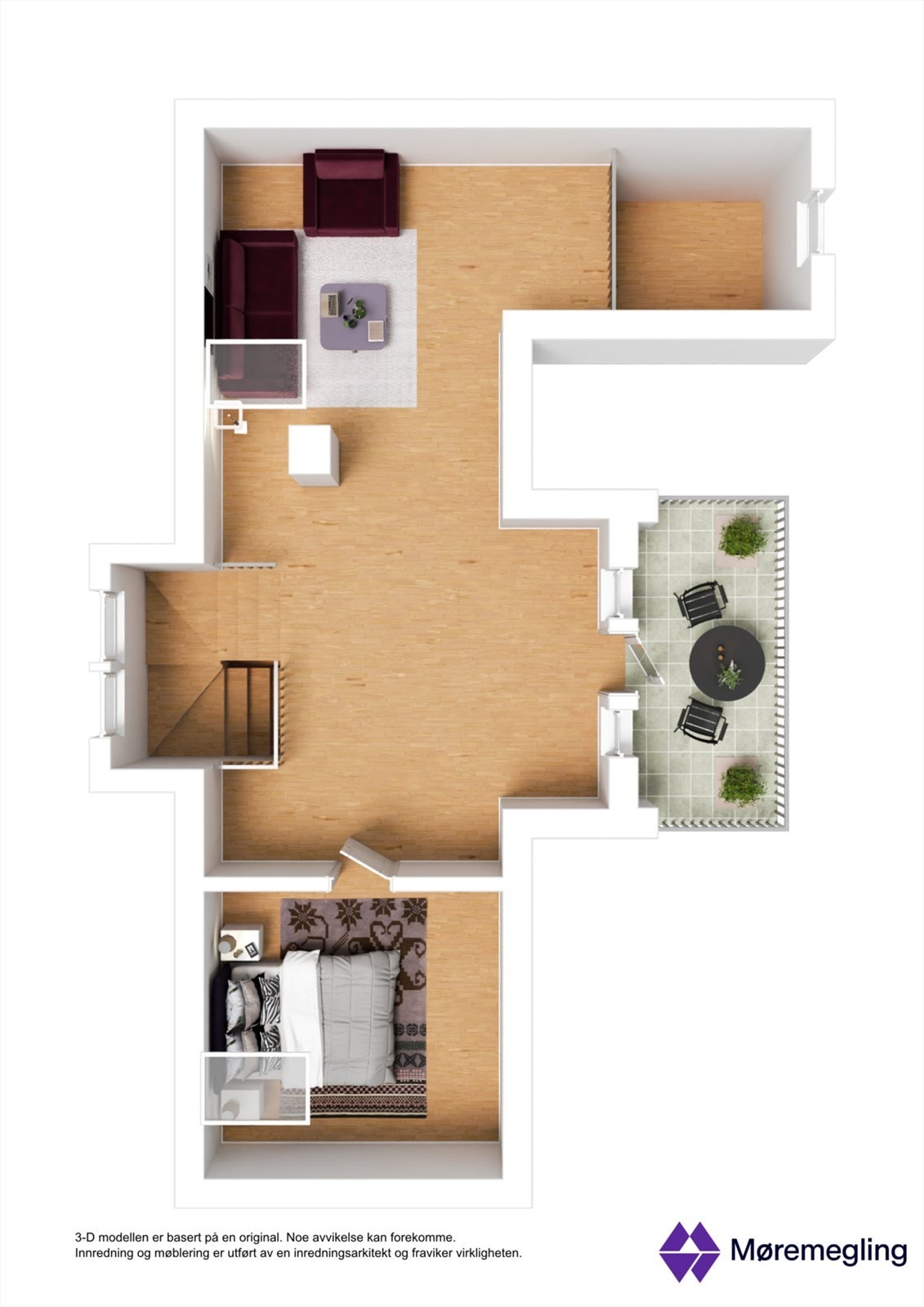 Plantegning loft Galleribilde