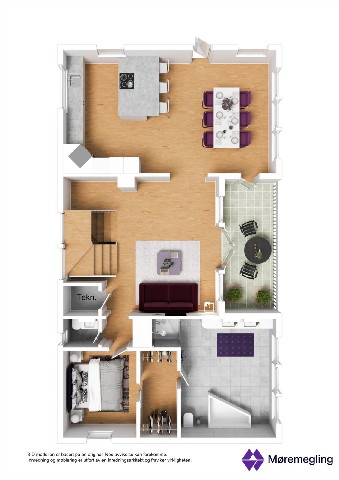 Plantegning 1. etasje Galleribilde