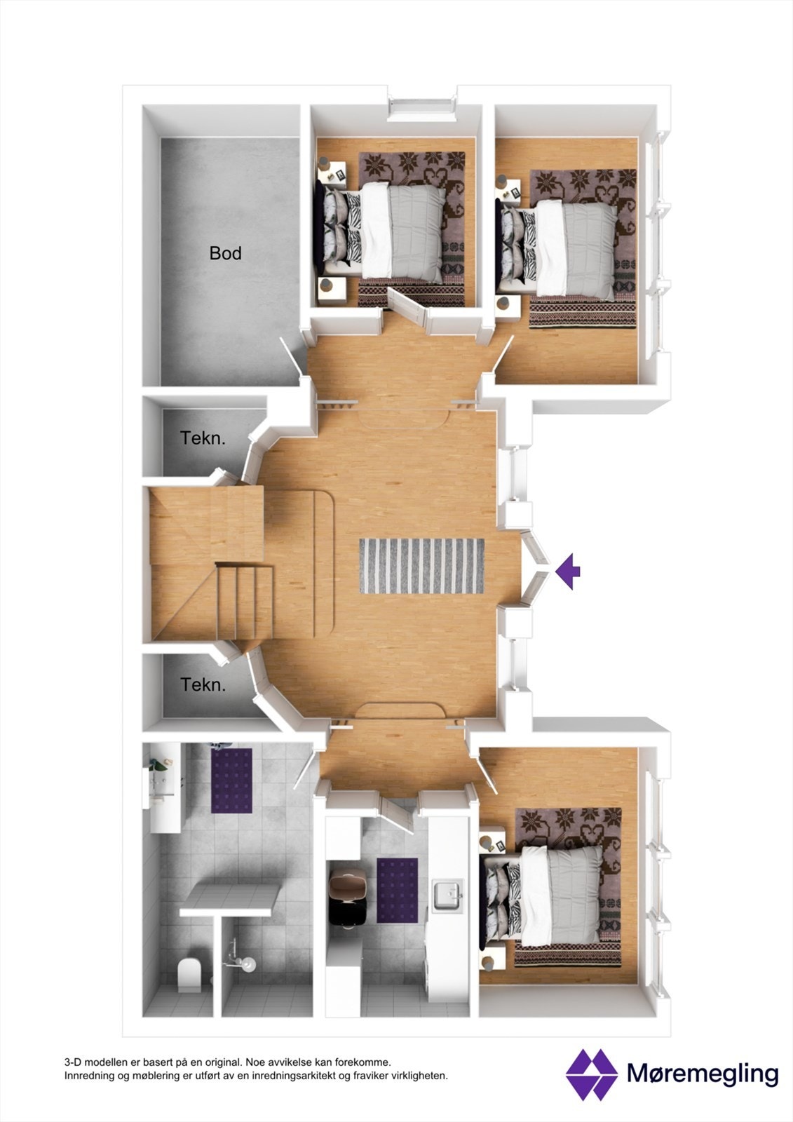 Plantegning underetasje Galleribilde