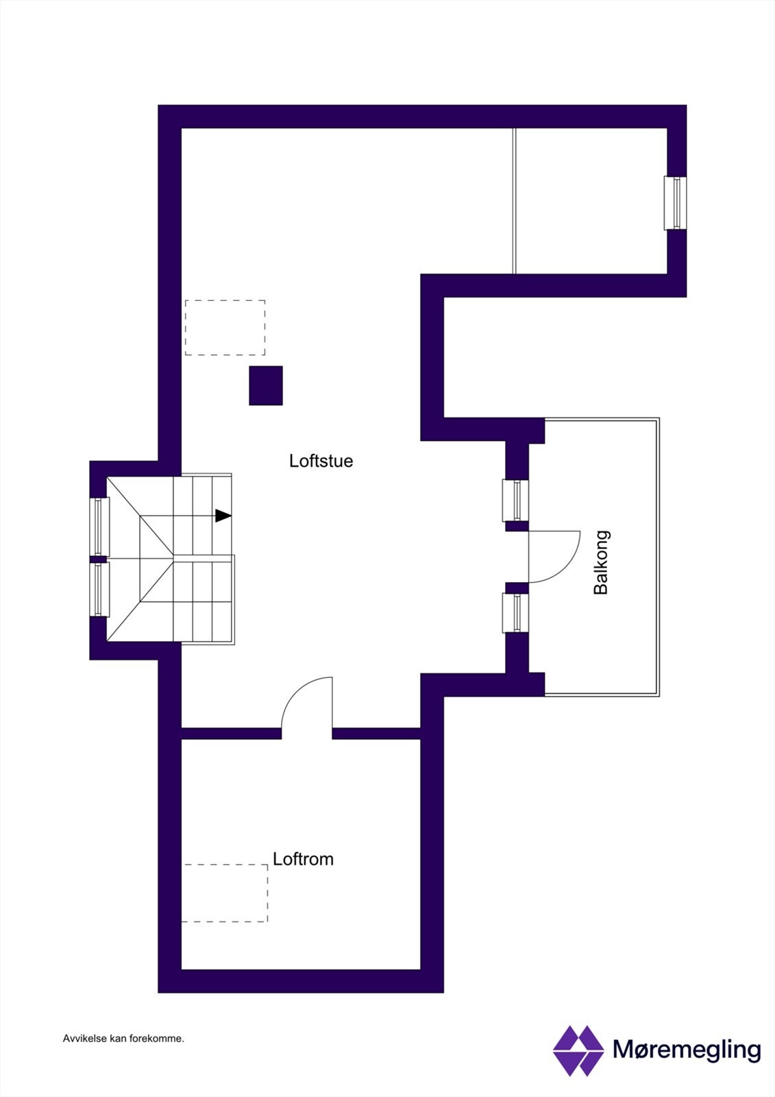 Plantegning loft Galleribilde