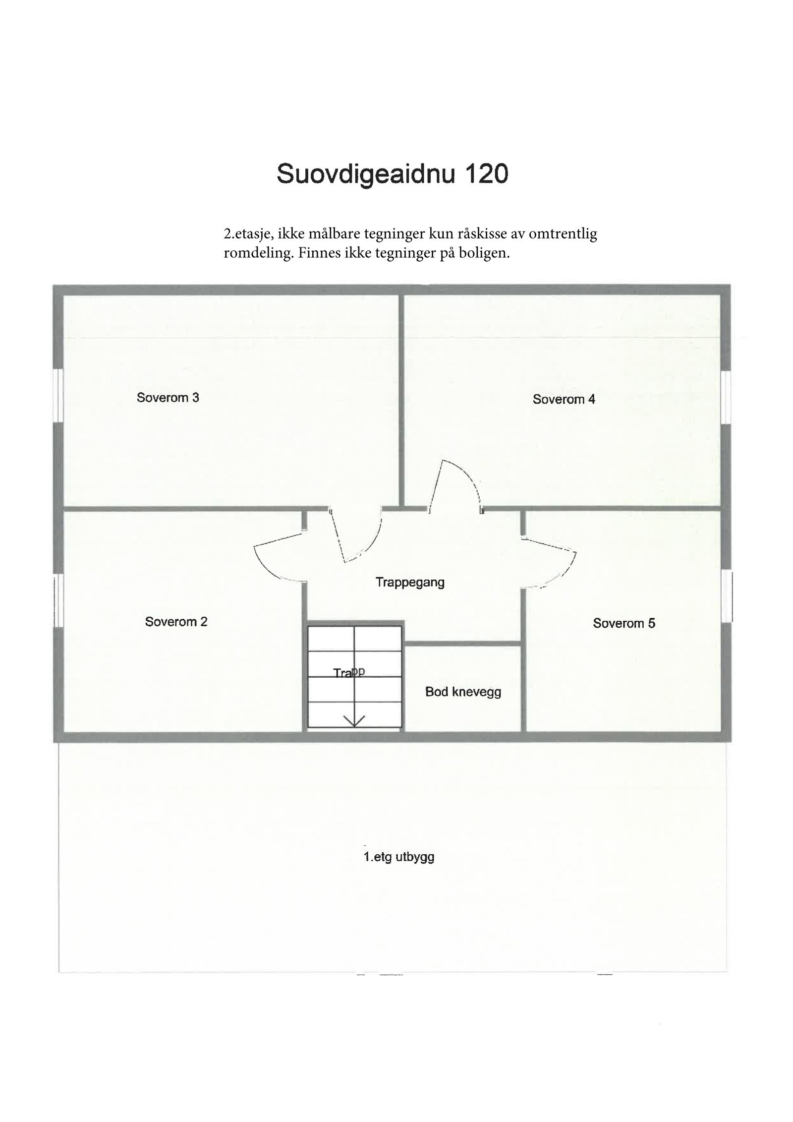 Skissetegning 2.etg Galleribilde