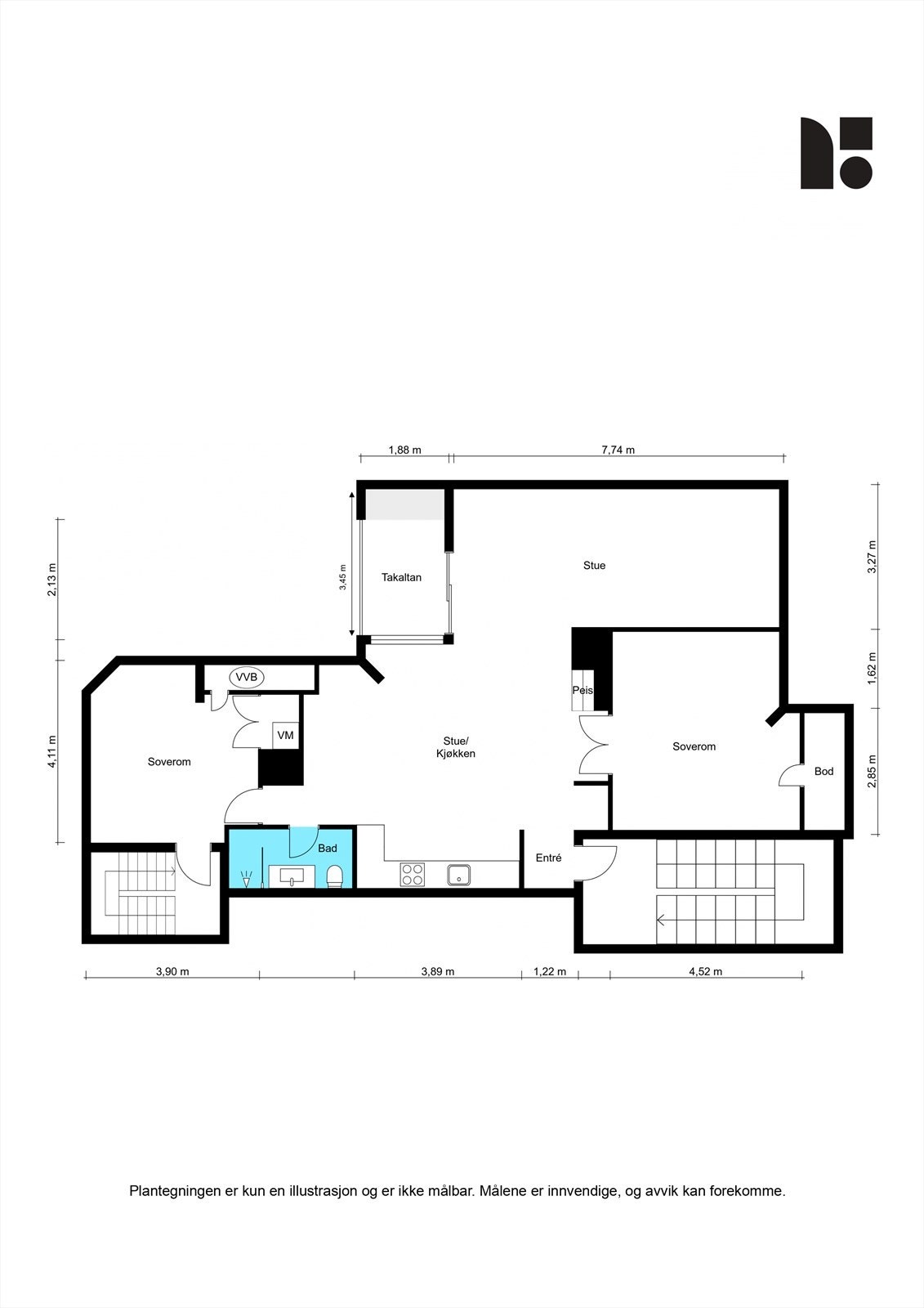 Plantegning Galleribilde