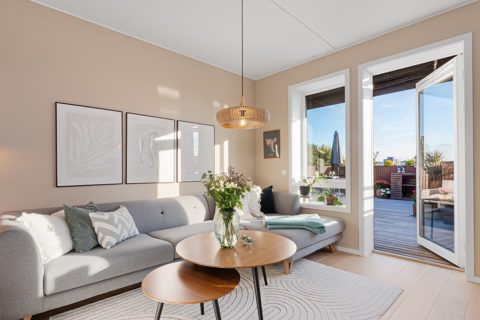 Leiligheten har balansert ventilasjon med varmegjenvinning. Galleribilde