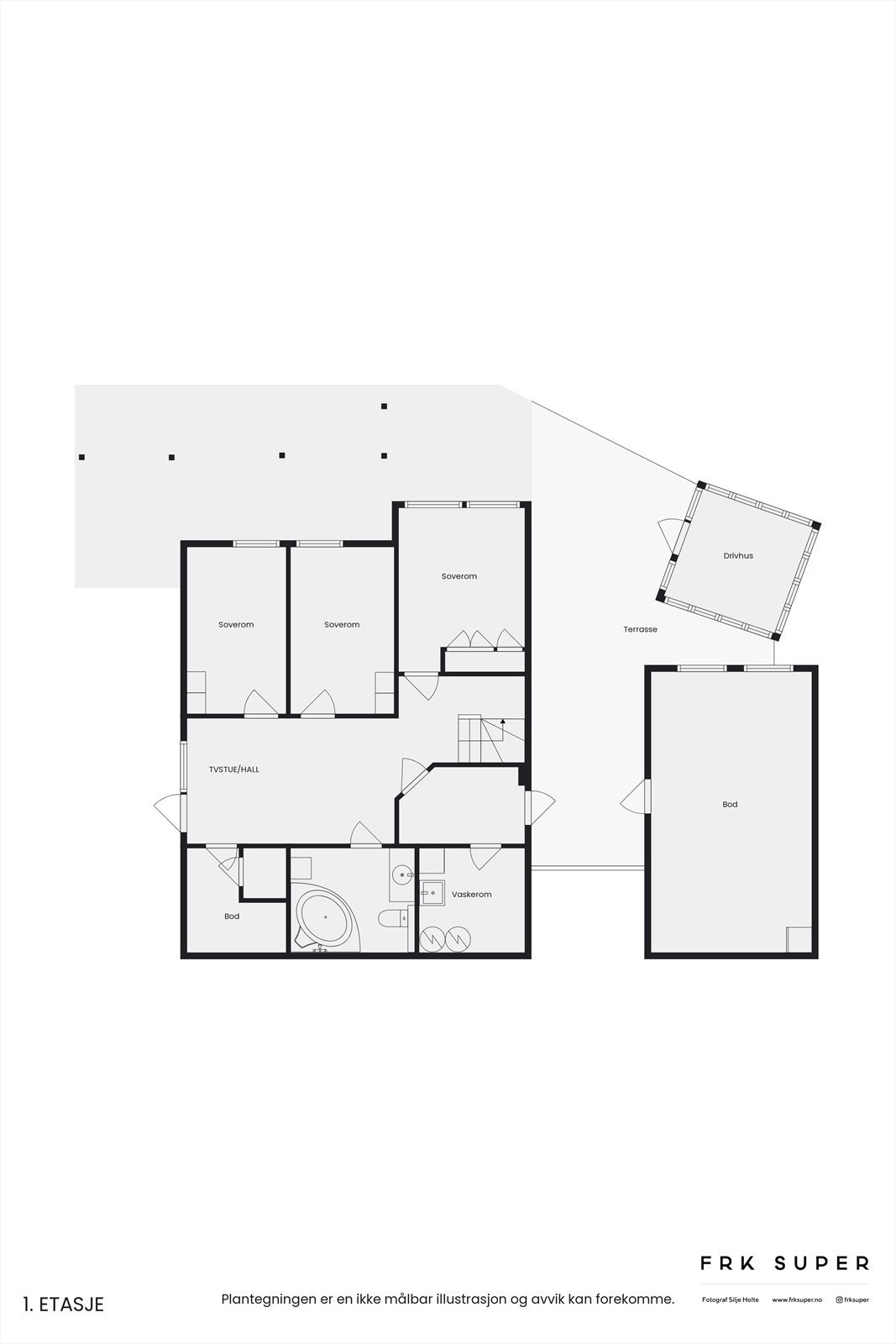 Plantegning u. etg. Galleribilde