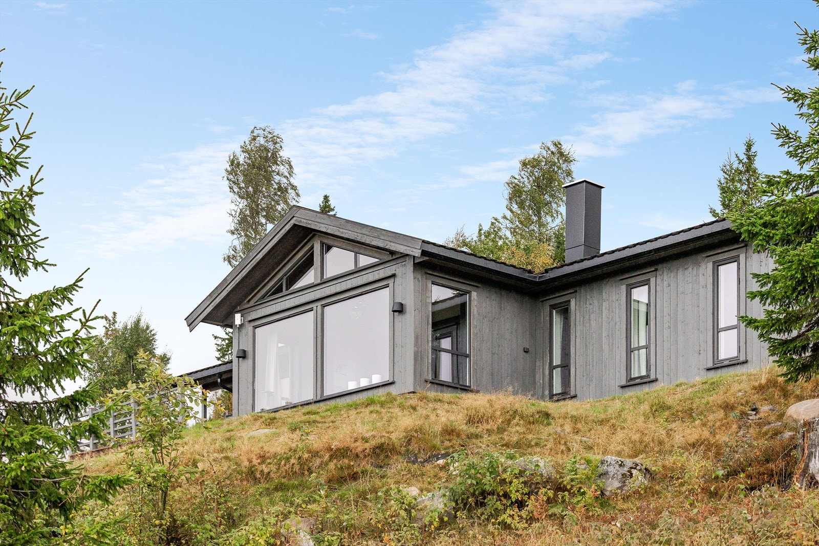 Hytta ligger i et godt etablert hyttefelt omringet av flott norsk natur. Galleribilde