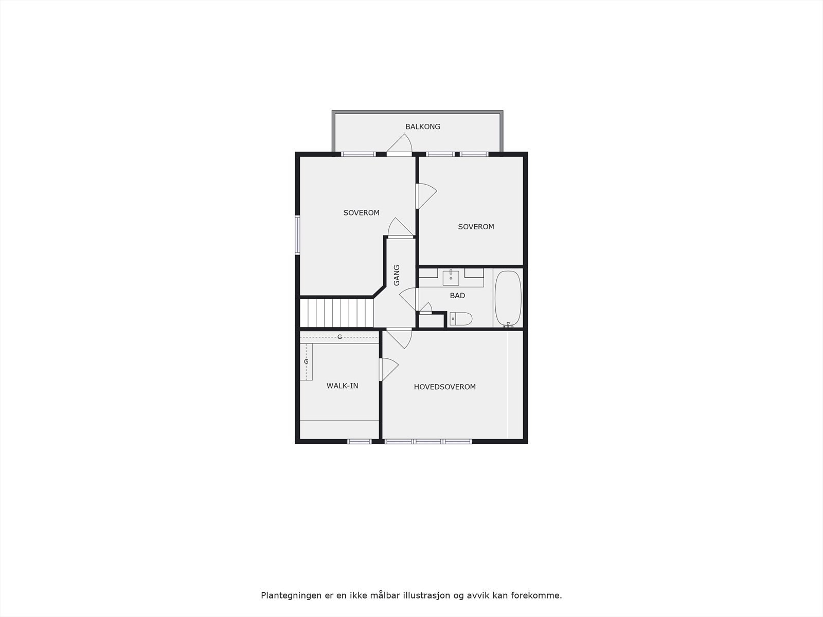 Plantegning 2. etasje Galleribilde