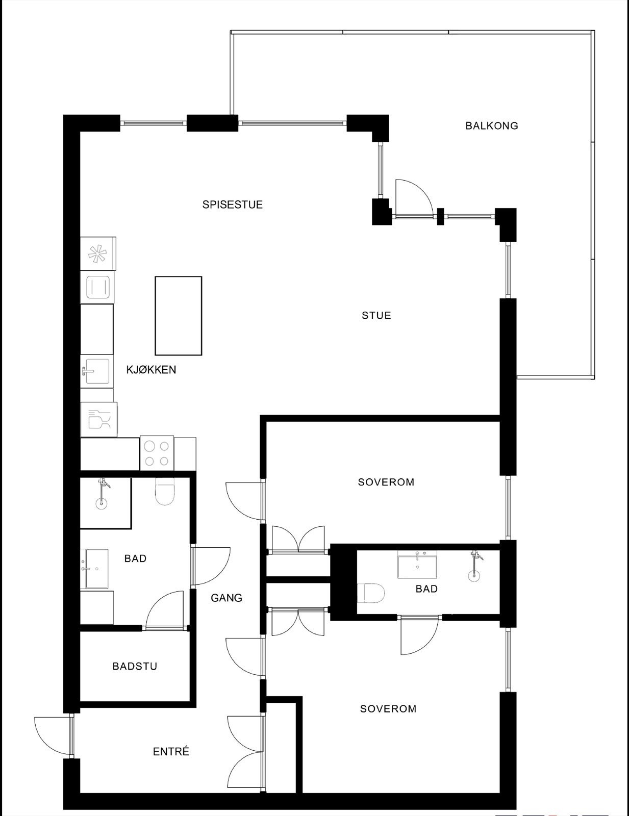 Plantegning. Galleribilde