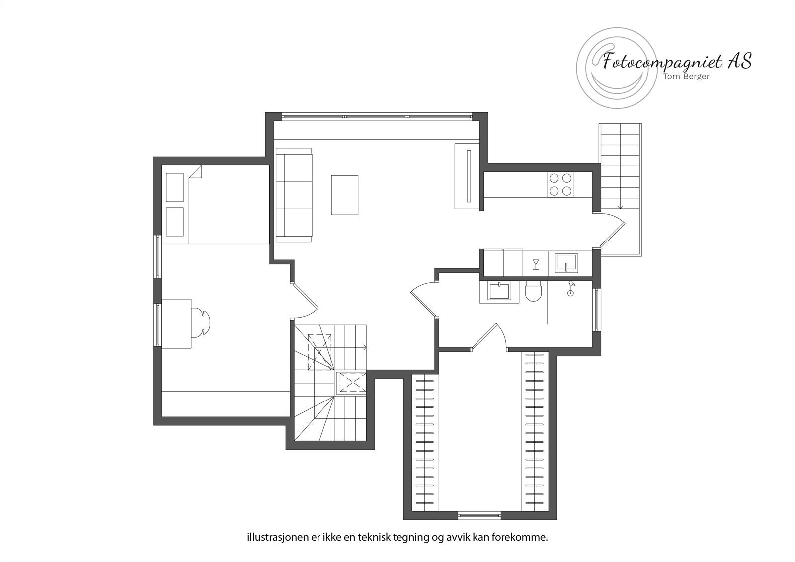 Plantegning 2. etasje Galleribilde