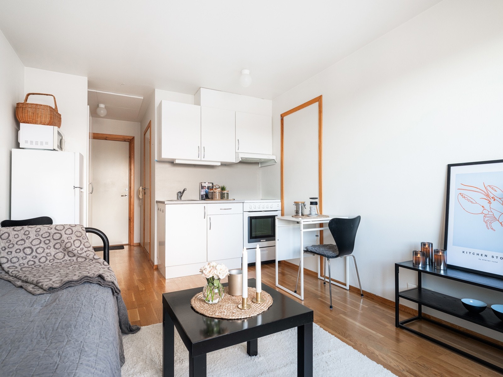 Hybeldelen er lagt ut for utleie for kr. 8 400,- den 06.08. Den er ikke utleid per 07.08 Galleribilde