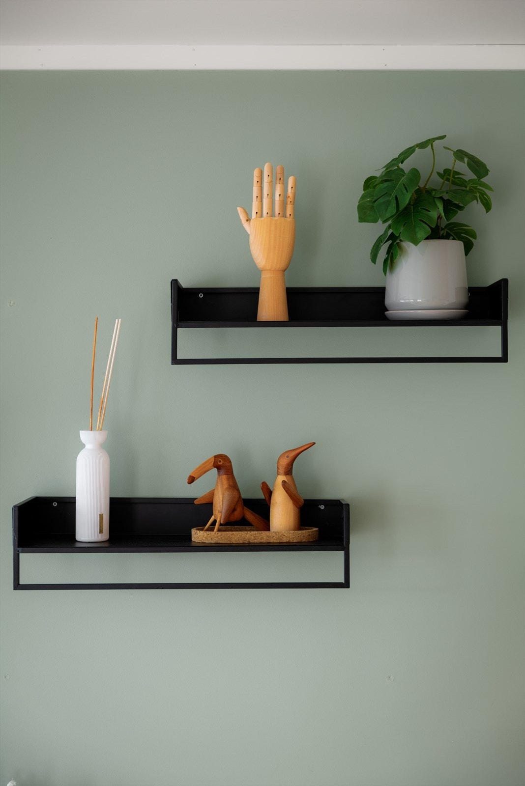 Delikate fargevalg gir et flott utgangspunkt for personlig innredning. Galleribilde