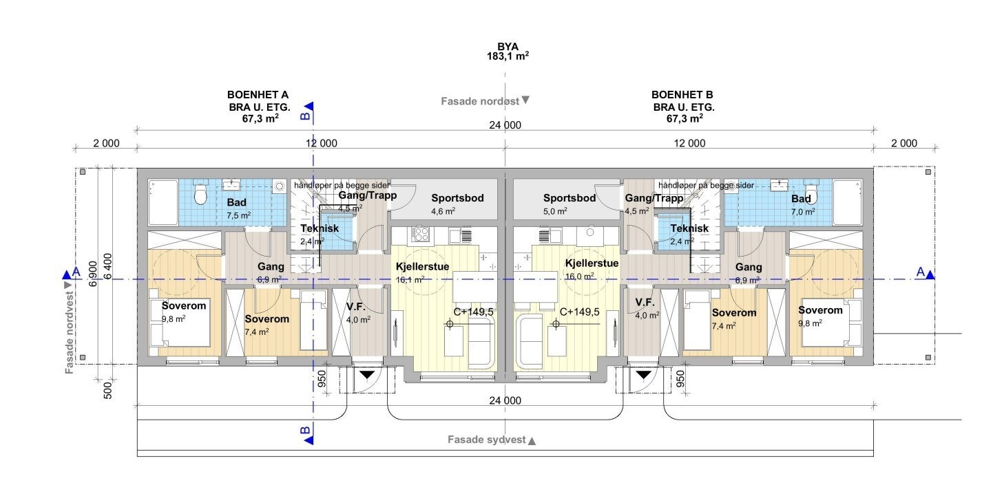 Plantegning Galleribilde