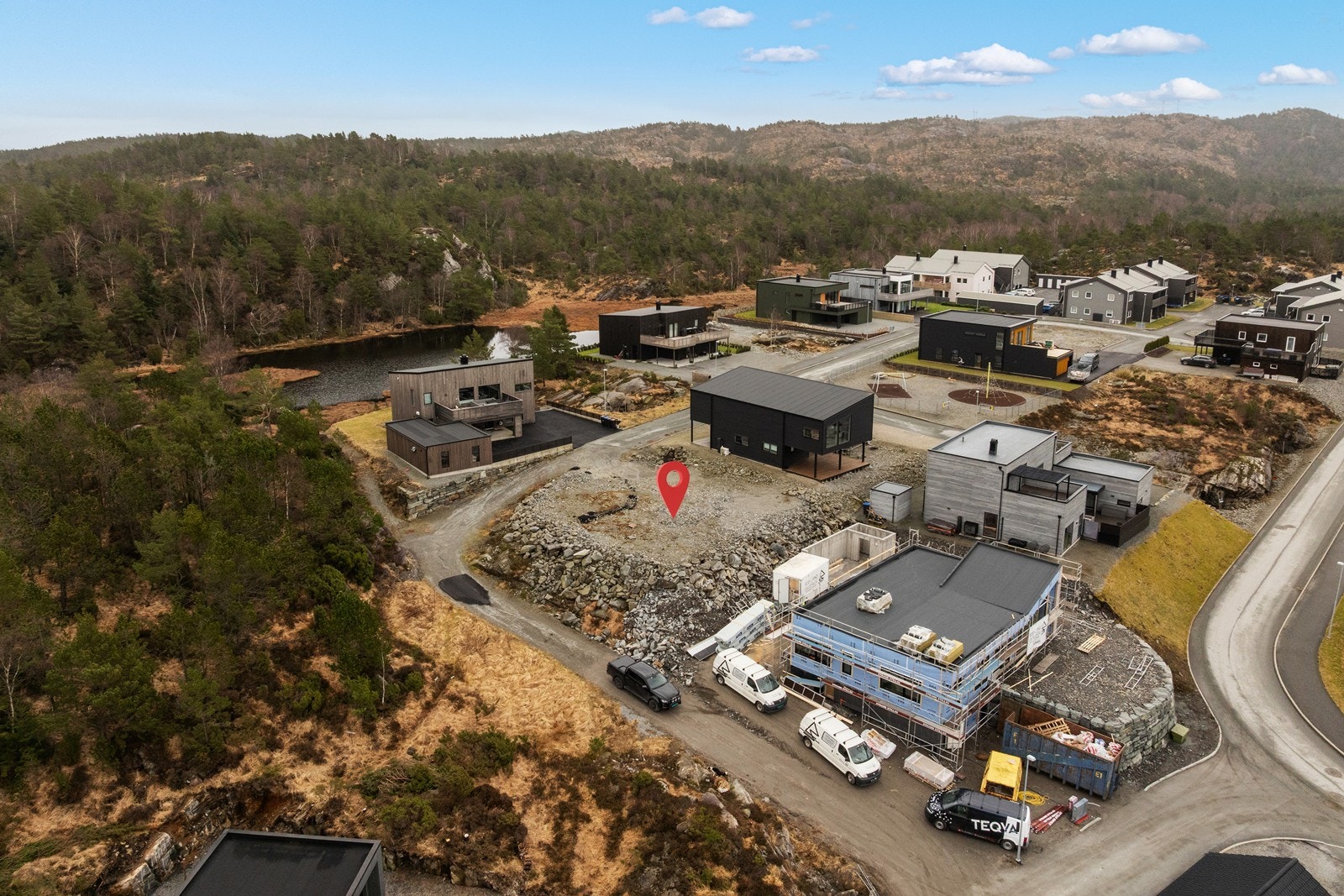 Hjørnetomt. Galleribilde