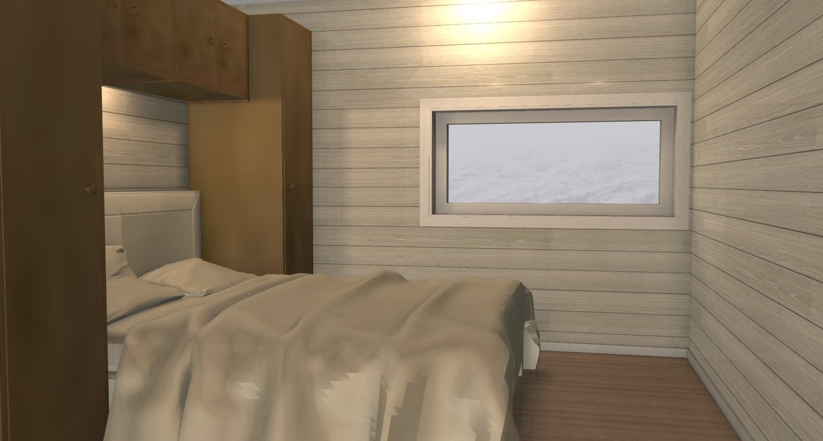 I denne annonsen tar vi utgangspunkt med hyttetype Vest 7 utvidet, på tomt 11. Hytten er en godt utnyttet mindre hyttetype med 4 soverom og sengeplasser til 8 personer. Denne hytten er det bygget flere av og kan ses på feltet Tverrli vest. Galleribilde