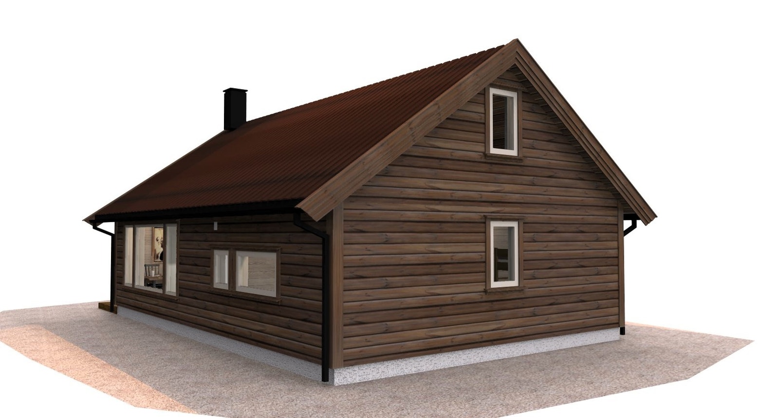 I denne annonsen tar vi utgangspunkt med hyttetype Vest 7 utvidet, på tomt 11. Hytten er en godt utnyttet mindre hyttetype med 4 soverom og sengeplasser til 8 personer. Denne hytten er det bygget flere av og kan ses på feltet Tverrli vest. Galleribilde