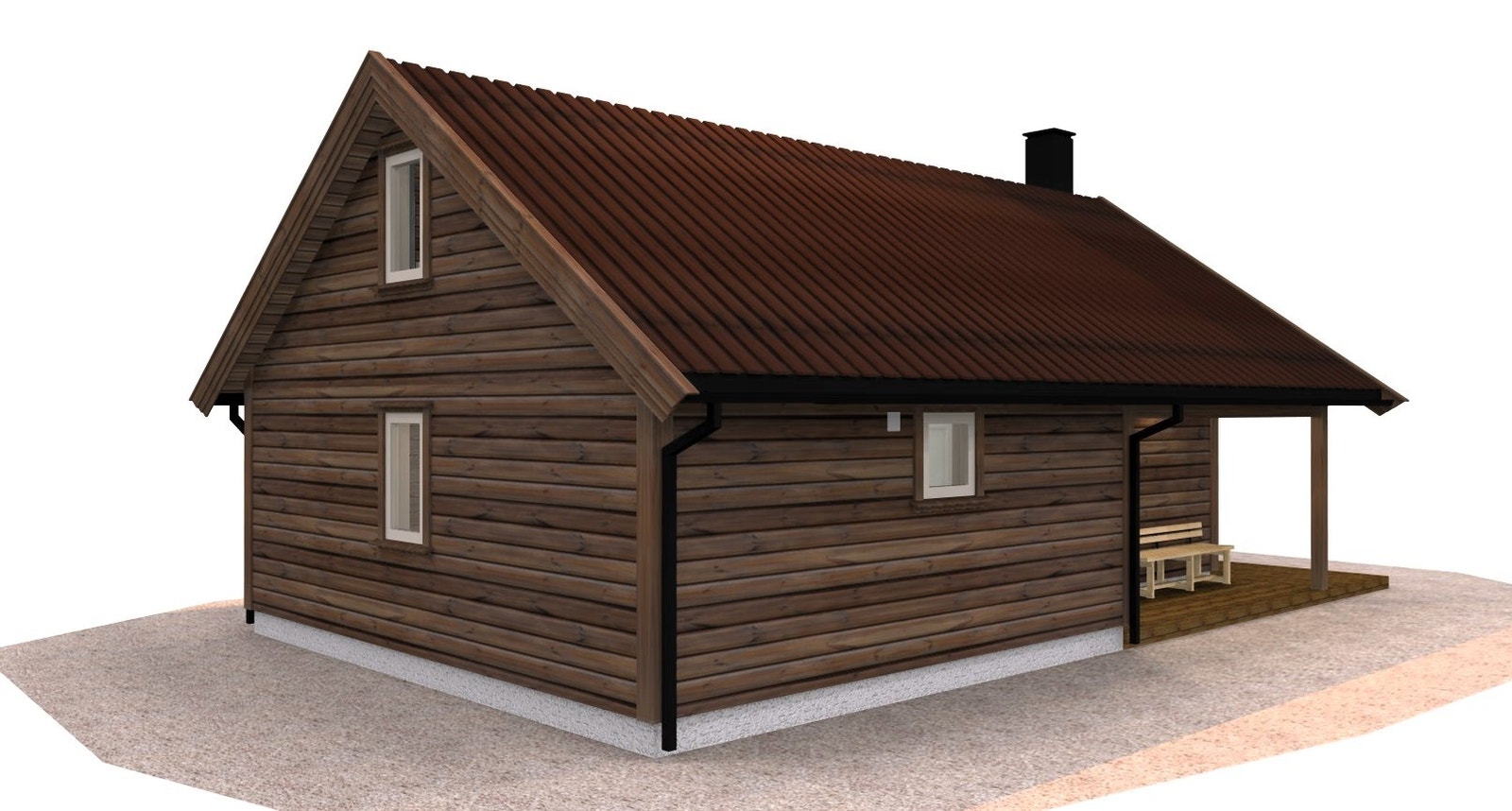 I denne annonsen tar vi utgangspunkt med hyttetype Vest 7 utvidet, på tomt 11. Hytten er en godt utnyttet mindre hyttetype med 4 soverom og sengeplasser til 8 personer. Denne hytten er det bygget flere av og kan ses på feltet Tverrli vest. Galleribilde