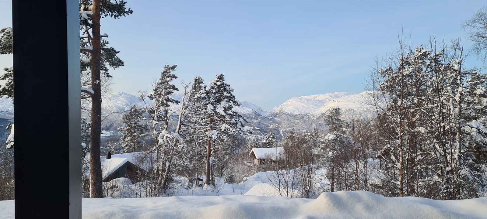 Utsikt vinter Galleribilde