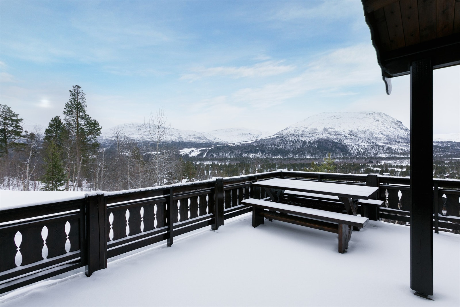 Stor terrasse med flott utsikt Galleribilde