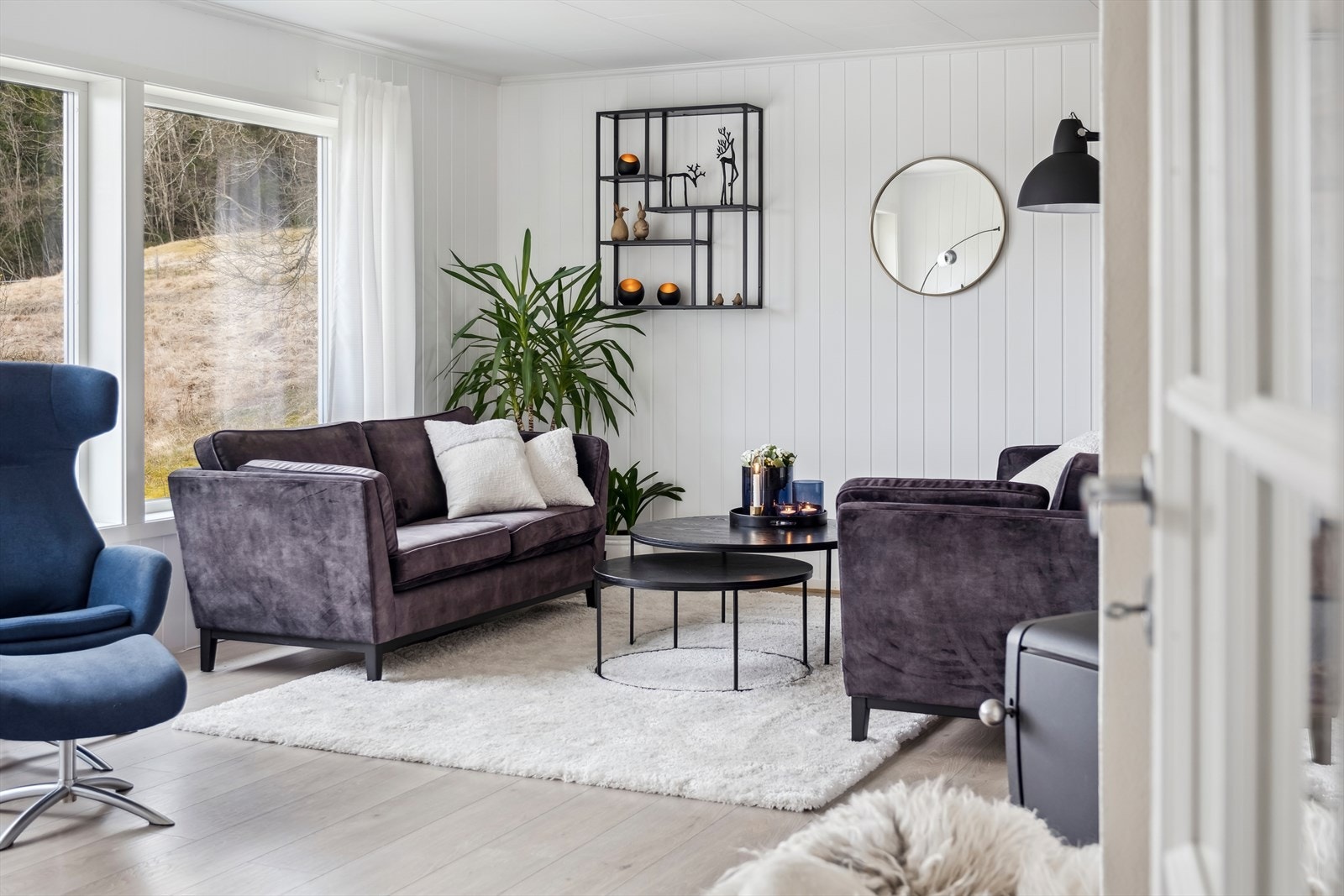 Åpne og sosiale soner på stuen Galleribilde