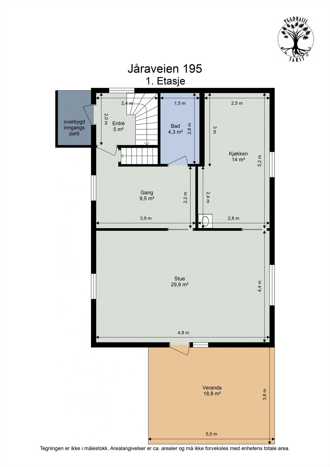 Plantegning 1. Etasje Galleribilde