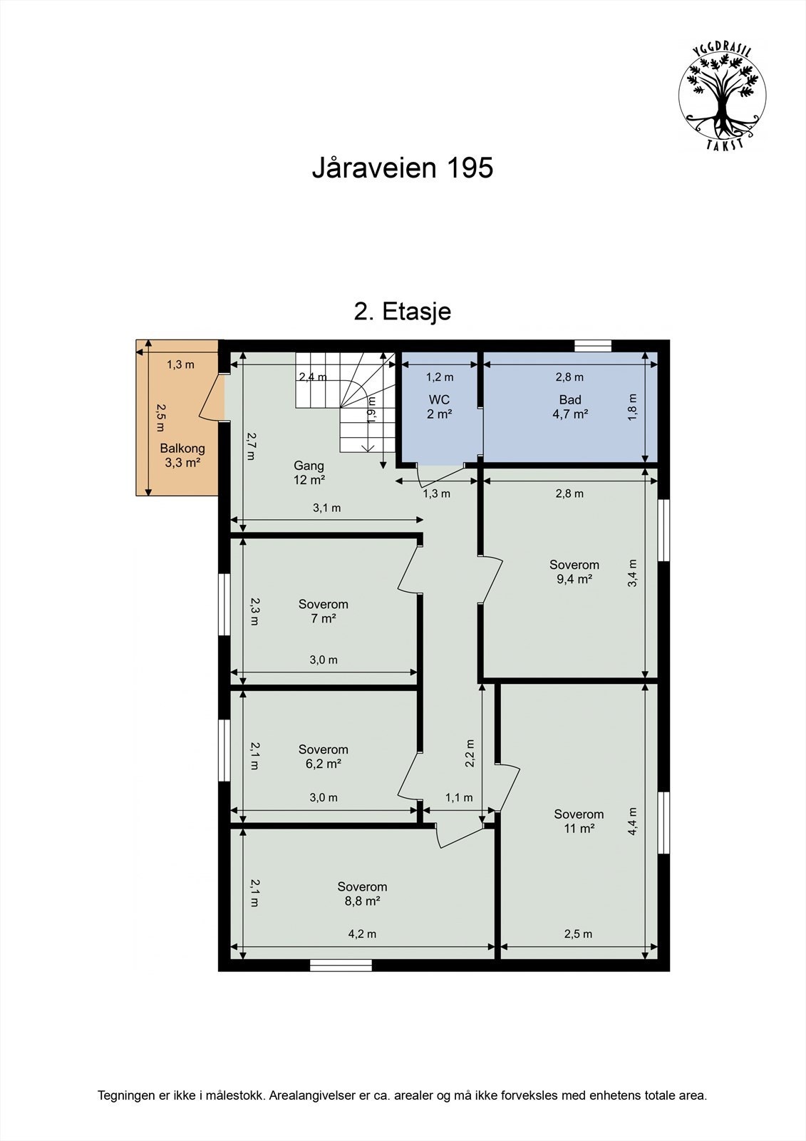 Plantegning 2. Etasje Galleribilde