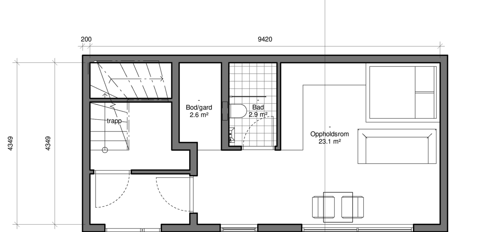 Plantegning. Galleribilde