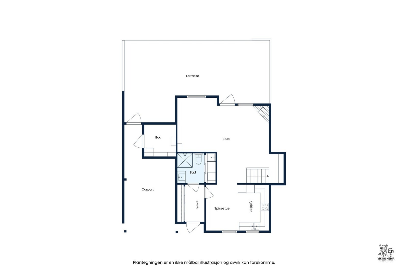 Plantegning 1. etasje Galleribilde