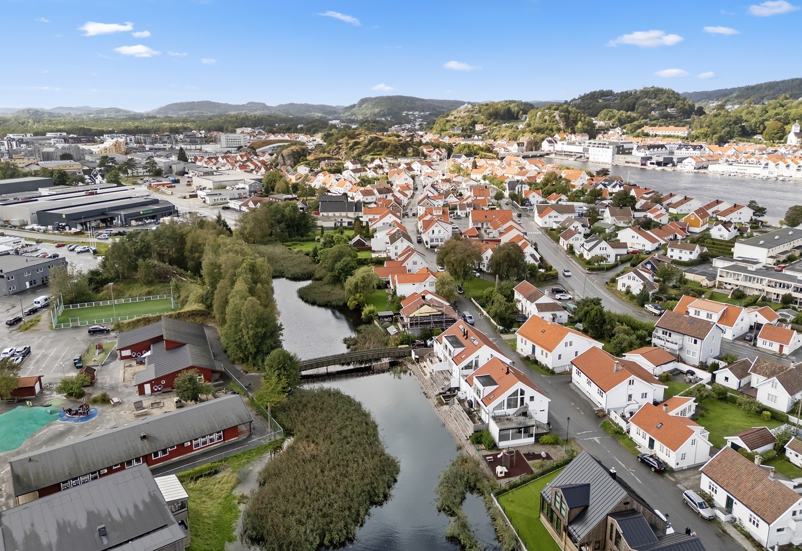 Flotte omgivelser - her bor du tett på natur samtidig som du bor sentralt Galleribilde