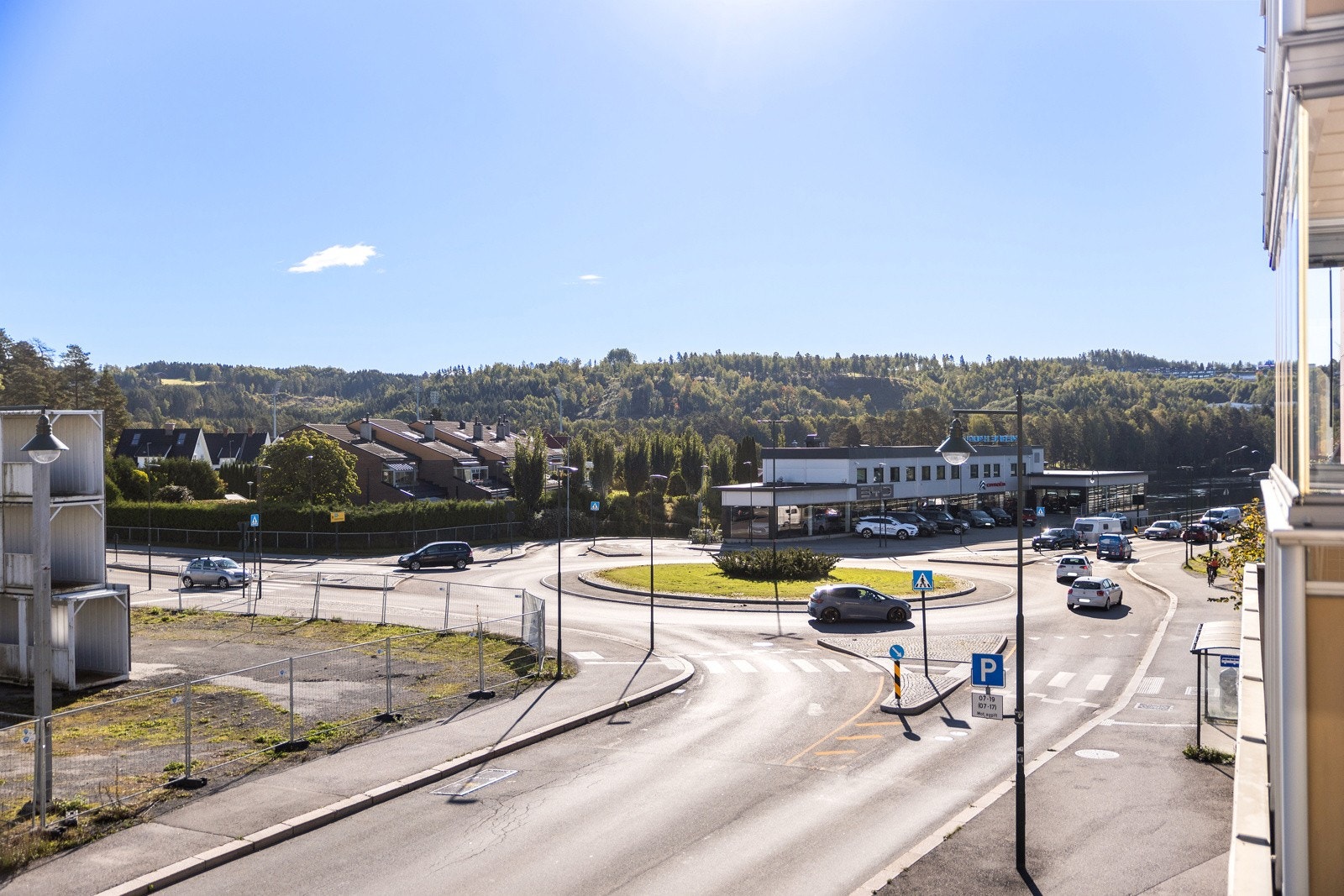 Utsikt fra balkong. Galleribilde