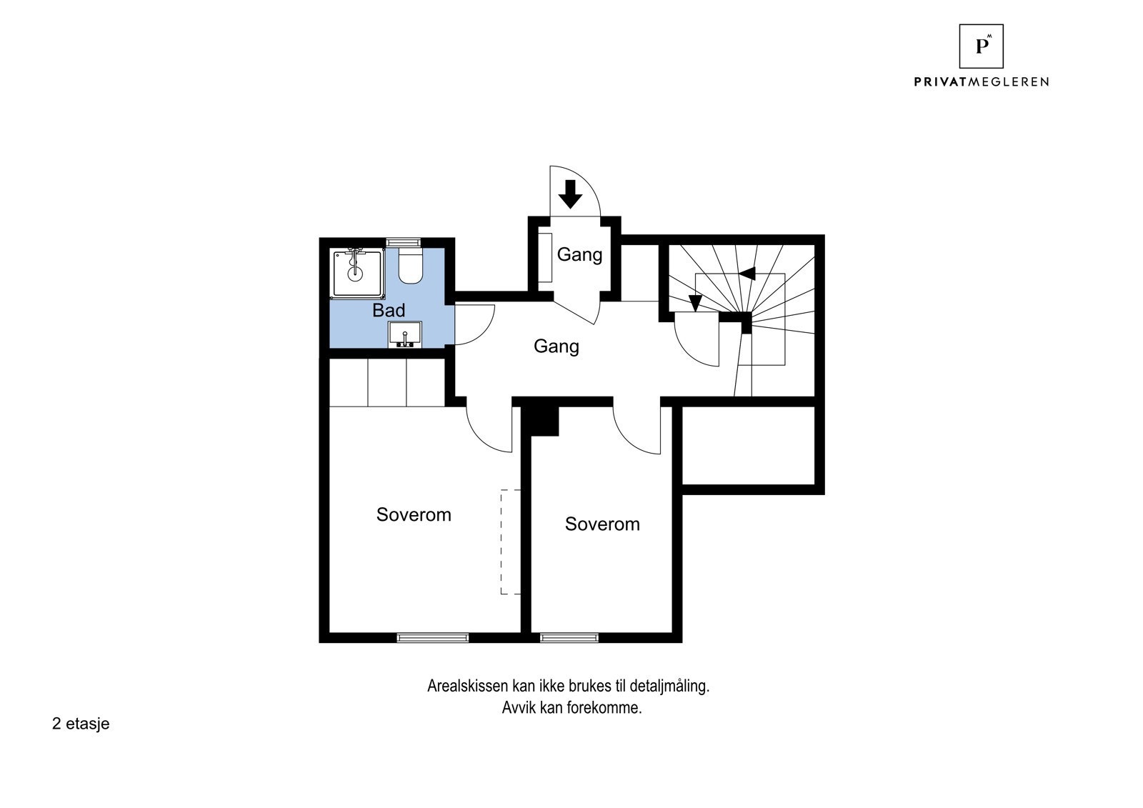 Plantegning - Hoveddel 1. etasje Galleribilde