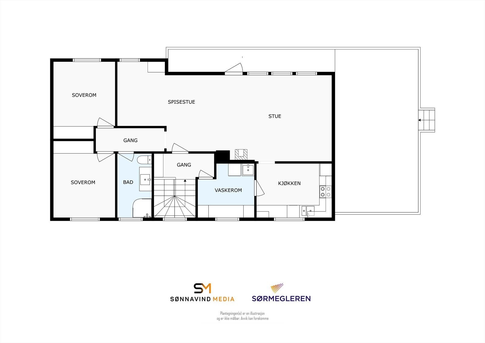 Plantegning 2. etasje Galleribilde