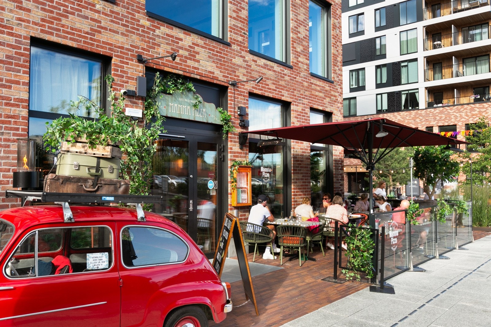 Mamma Pizza ved Meierikvartalet. Galleribilde