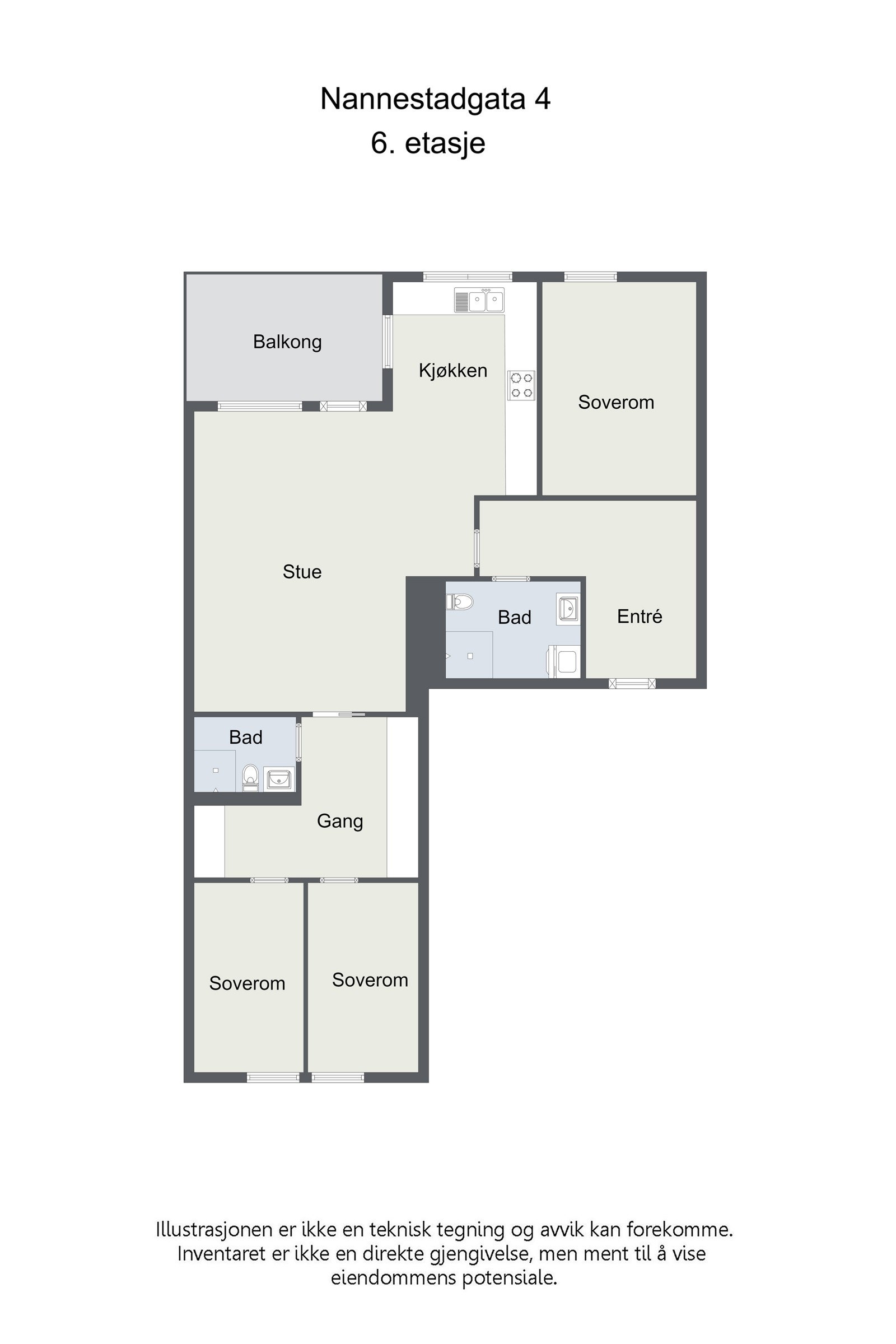 Plantegning. Galleribilde