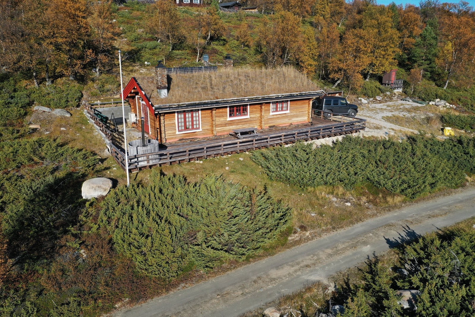 Nytt fly foto fra hytta Galleribilde