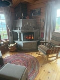 Flott klebersten peis med innsatts. Galleribilde