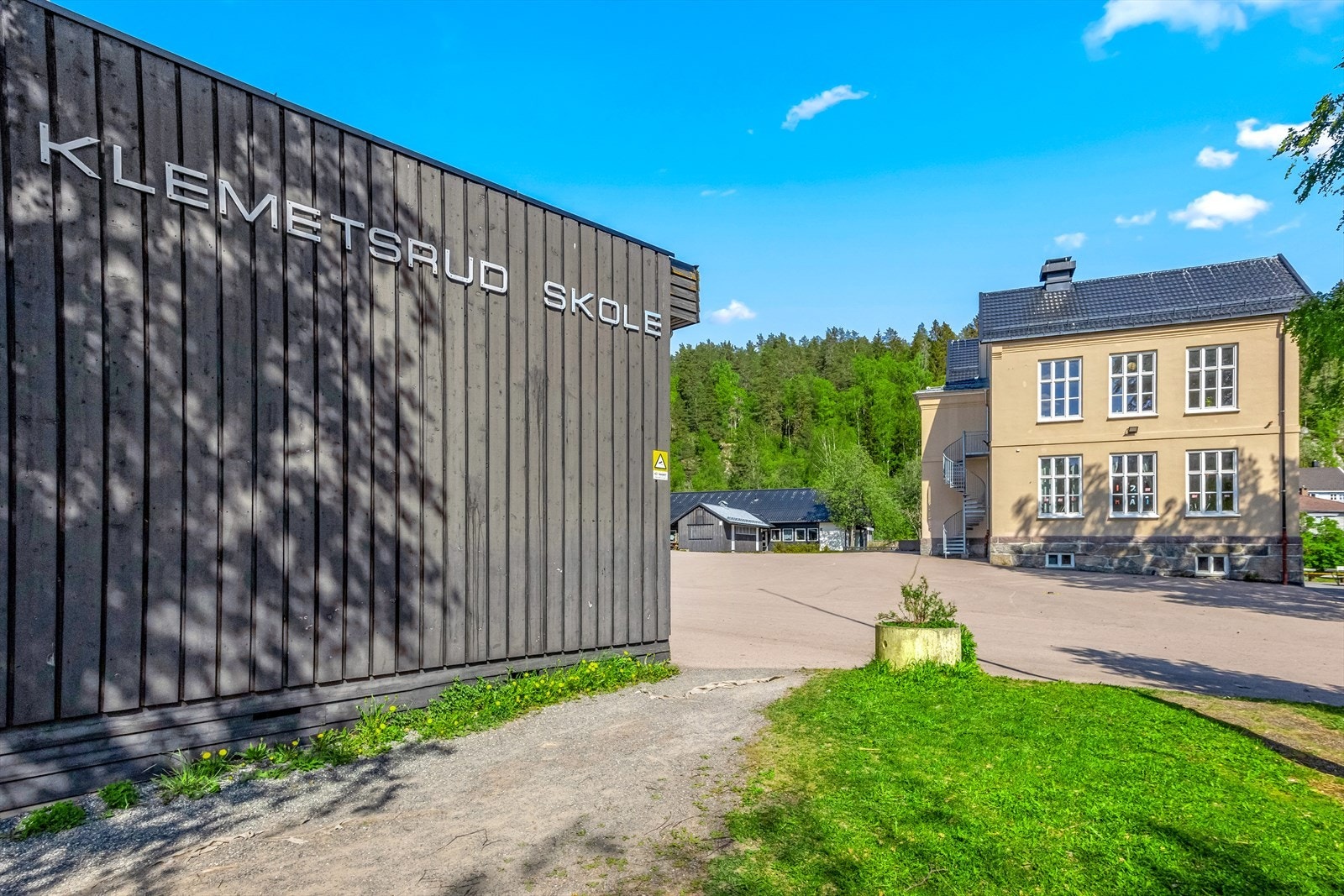 Klemetsrud Skole. Her er en helt ny skole under oppføring. Galleribilde