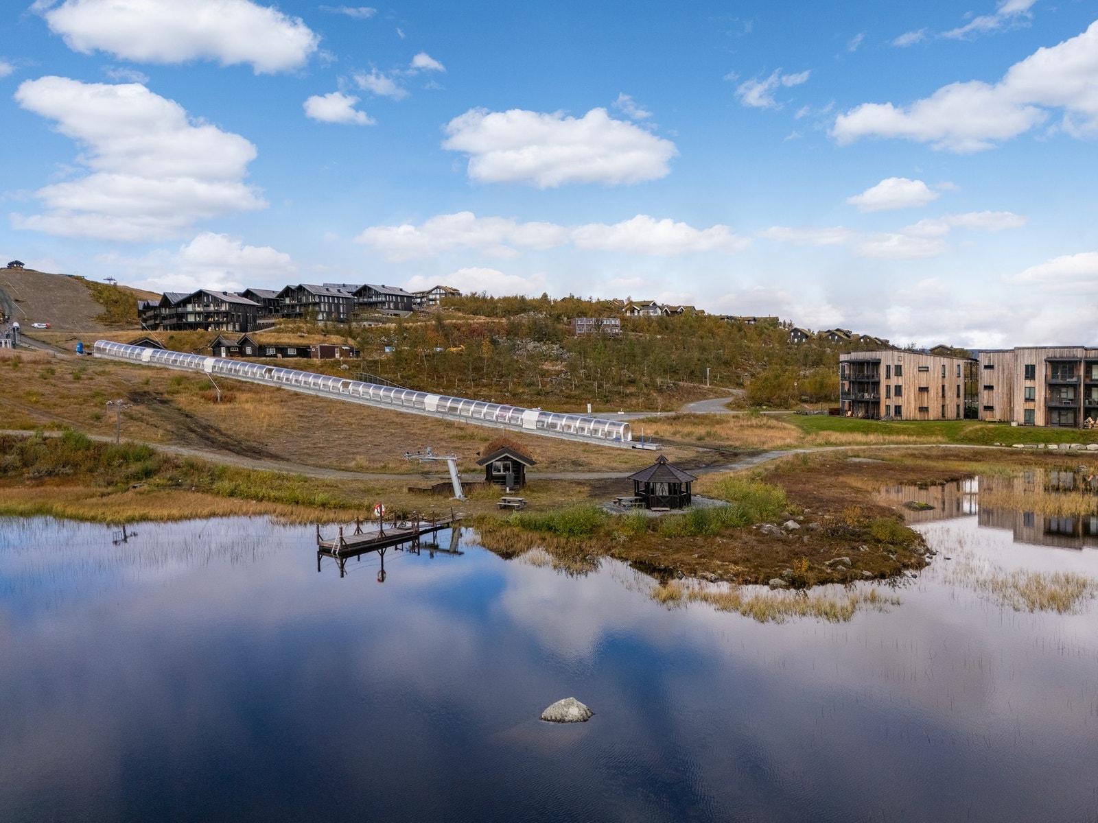 "Midt i smørøyet" og et perfekt utgangspunkt for herlige dager i høyfjellet hele året Galleribilde