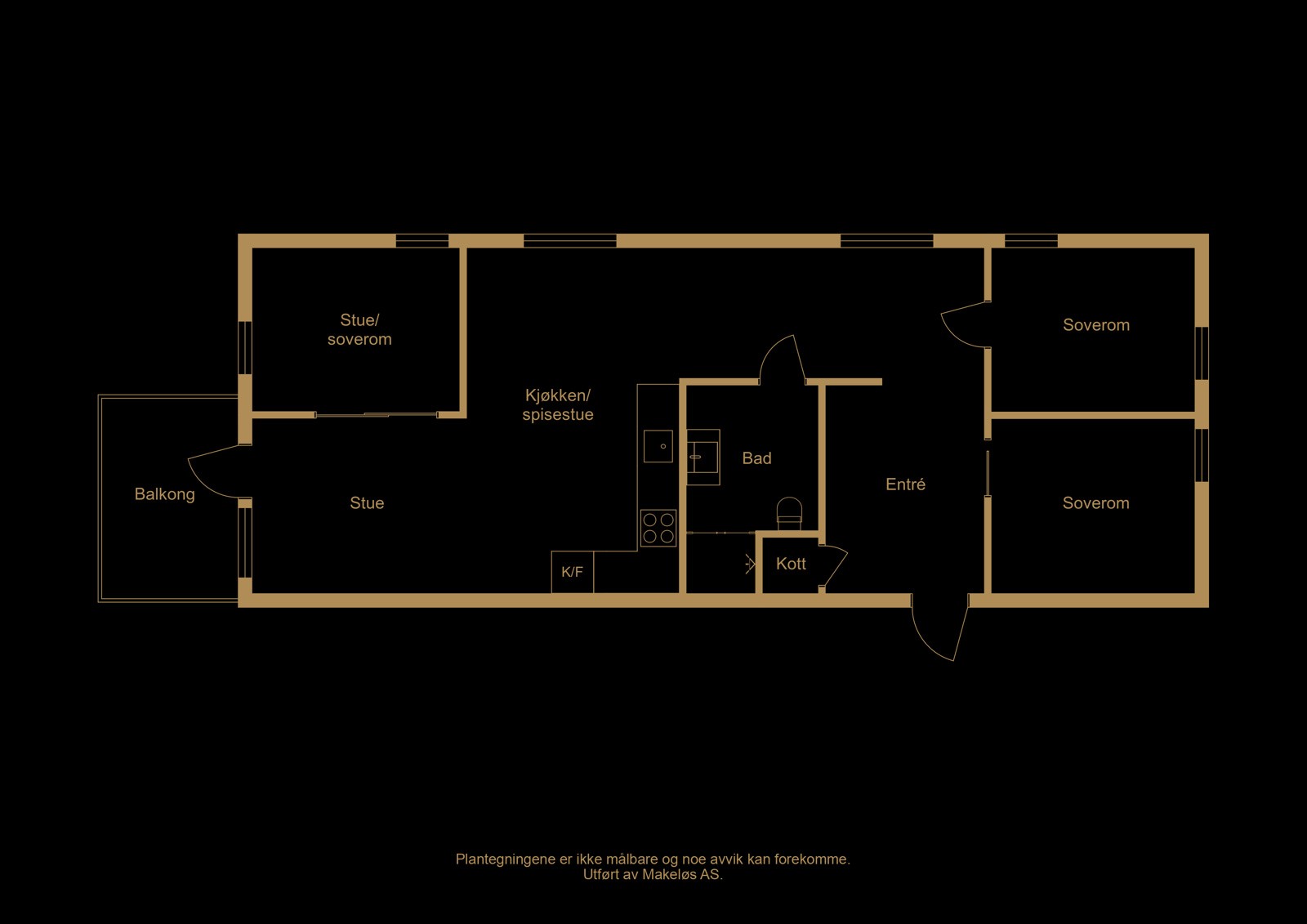 Skurdalsvegen 107 - 2D Floor Plan Galleribilde