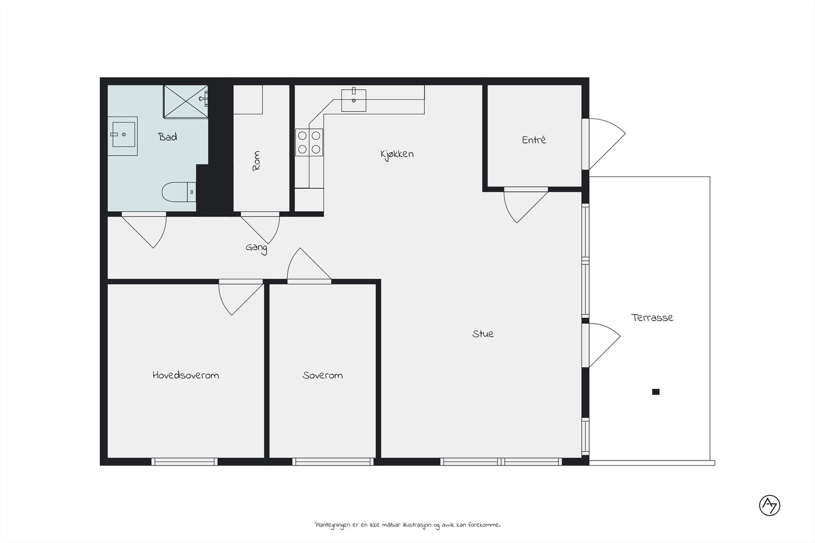 Plantegning. Galleribilde