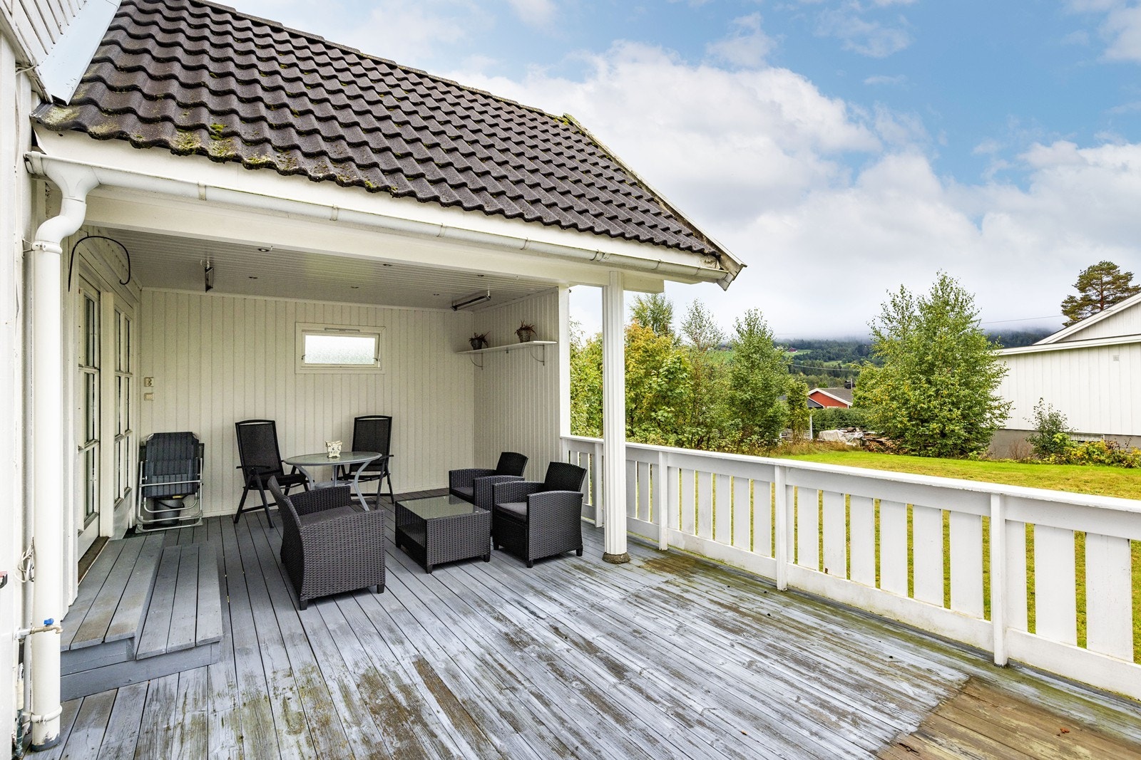 En hyggelig og skjermet uteplass. Galleribilde