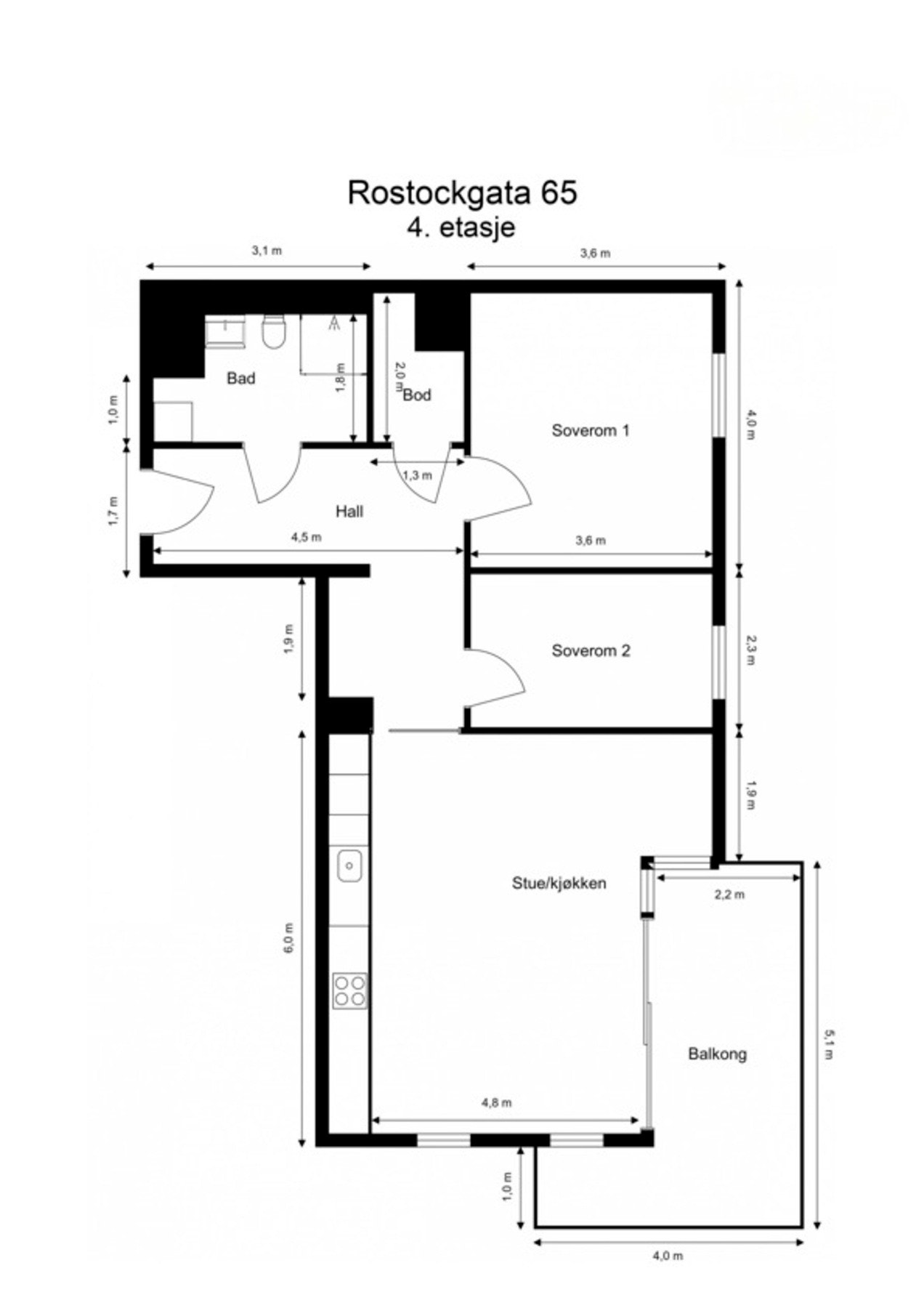 Plantegning Galleribilde