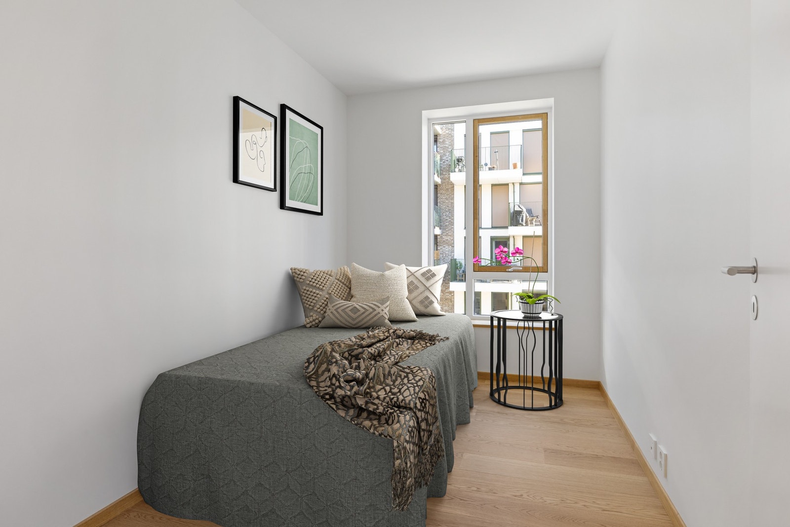 Lyst og fint soverom nr. 2. (Bildet er digitalt stylet). Galleribilde