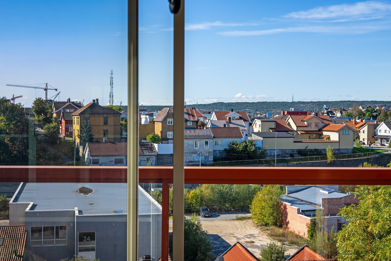 Utsikt over byens tak. Galleribilde