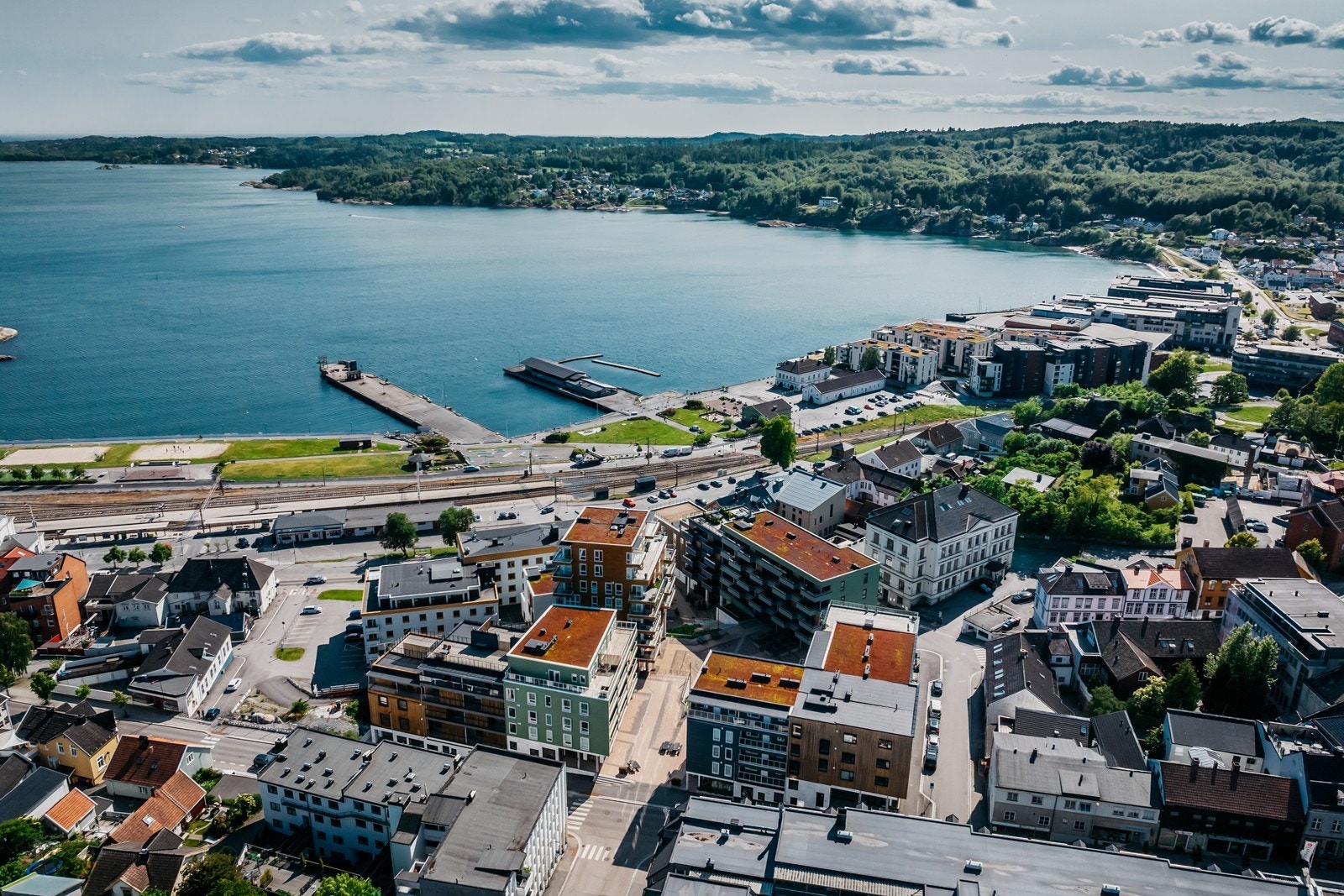 Fantastisk utsikt mot fjorden. Galleribilde
