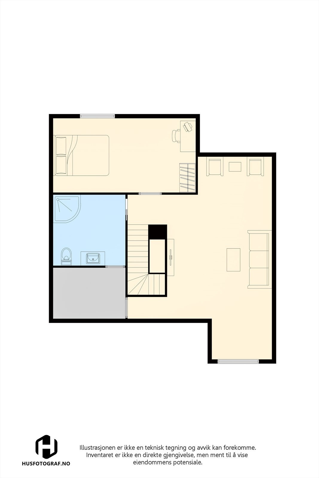 Plantegning Loft Galleribilde