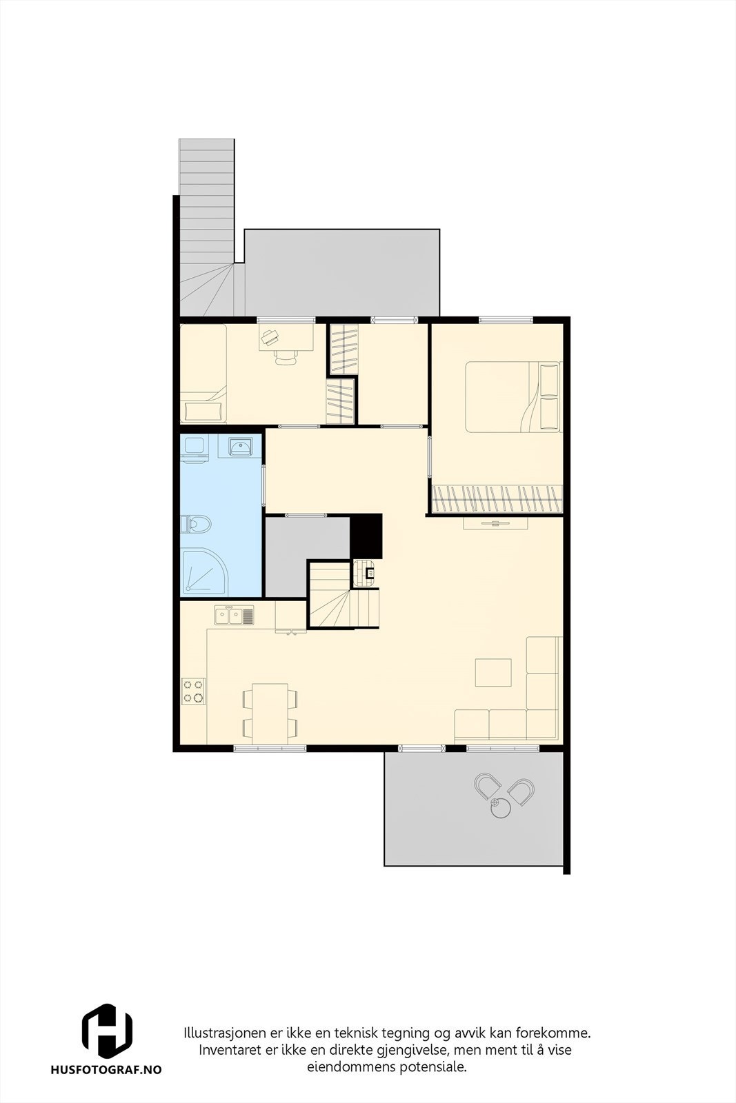 Plantegning 2.etasje Galleribilde